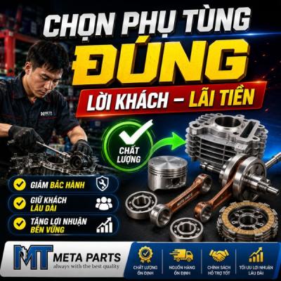 Bí quyết chọn phụ tùng xe máy: lời khách, lãi tiền
